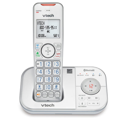 VTech VS112-4 Bluetooth 4 Handset Cordless Phone for Home with Answering Machine, Call Blocking, Caller ID, Intercom and Connect to Cell
