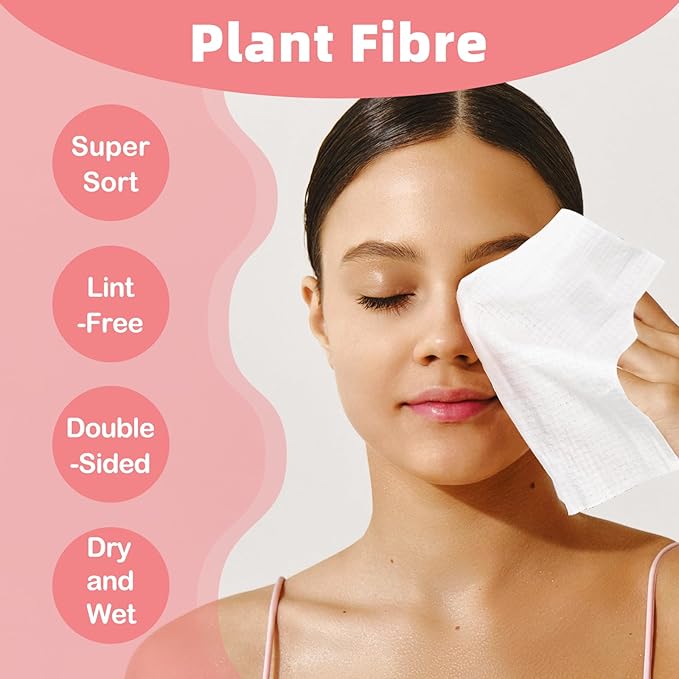 Disposable Face Towels, Makeup Remover Dry Wipes