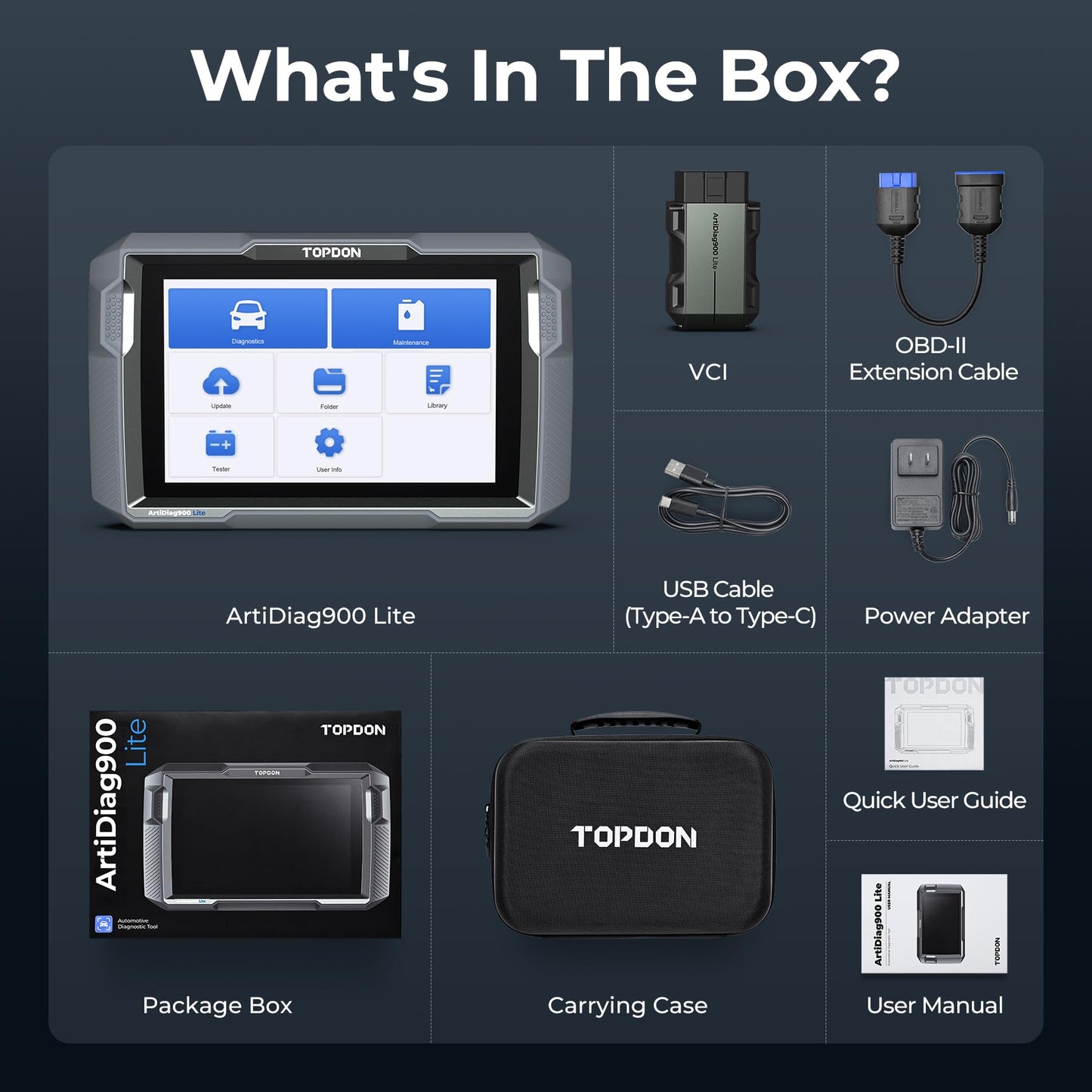 TOPDON Bidirectional Scan Tool, 2024 New ArtiDiag900 Lite Automotive Diagnostic Tool for Full System, Scanner for Car with Active Test, 8 Reset, Wireless OBD2 Scanner Diagnostic Tool for All Vehicles