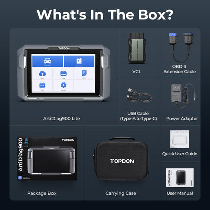TOPDON Bidirectional Scan Tool, 2024 New ArtiDiag900 Lite Automotive Diagnostic Tool for Full System, Scanner for Car with Active Test, 8 Reset, Wireless OBD2 Scanner Diagnostic Tool for All Vehicles
