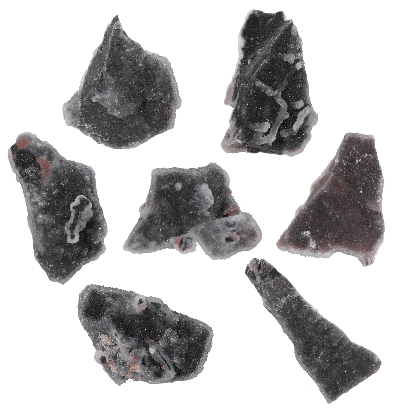 TUMBEELLUWA Natural Raw Sphalerite Geode Cluster for Home Decor, Irregular Shape Crystal Specimen Healing Stone Diffusers for Essential Oils, 0.44-0.66 LBS