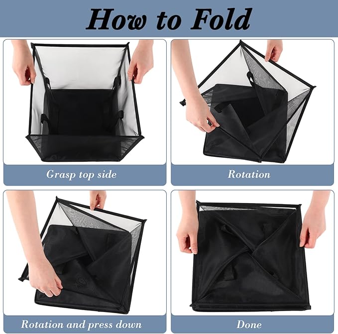 Zopeal 6 Pack Popup Laundry Hamper 13 Inch Collapsible Laundry Baskets