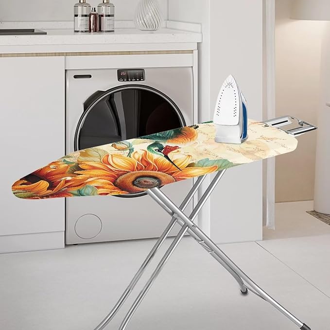 ZDCUSTOM Sunflower Hummingbird Ironing Board Cover 15x54 Inch Standard Ironing