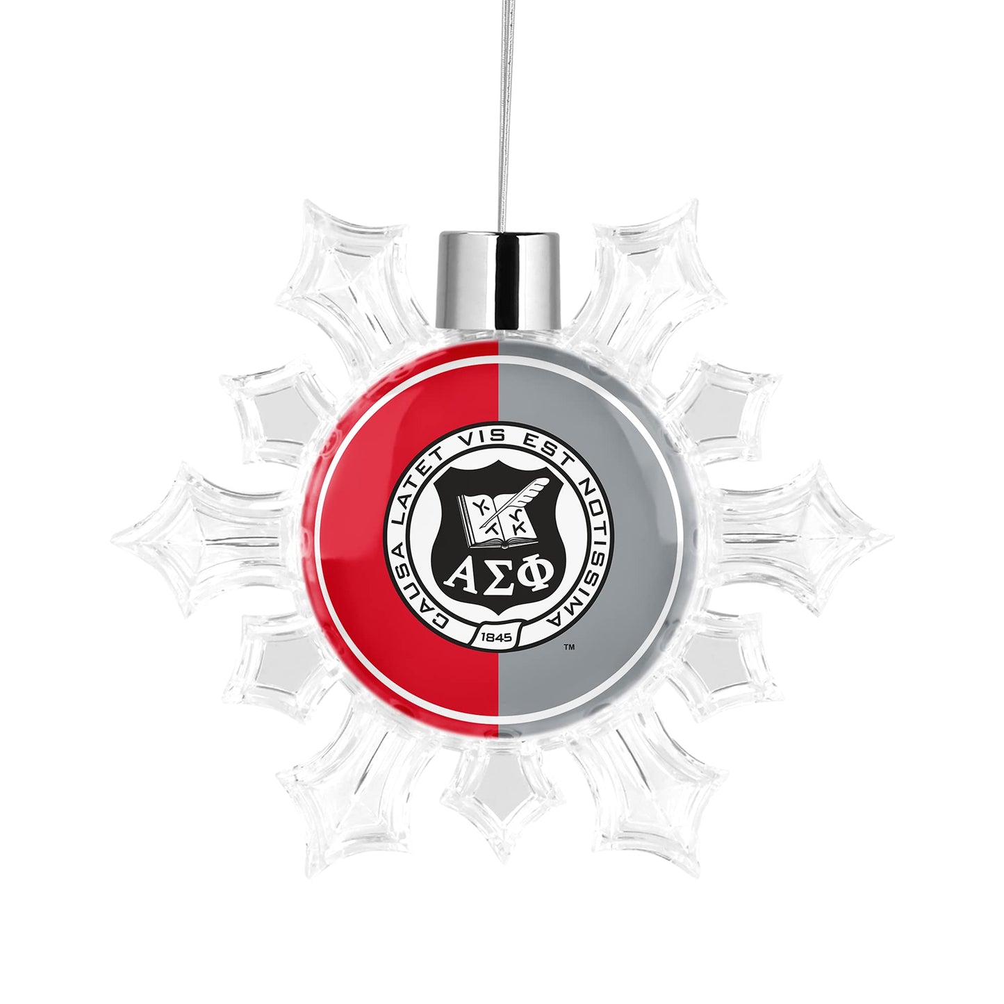 Alpha Sigma Phi Snowflake Christmas Tree Ornament Decoration for Tree Party Home Holiday Decor
