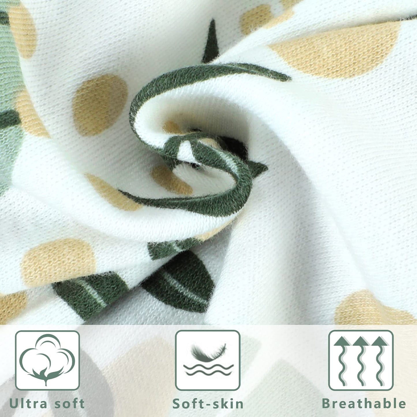 Yoofoss Baby Sleeping Bag 0.5 Tog - 6-12 Months 2 Pack Summer Sleeping Bag Baby 100% Organic Cotton Sleep Sack for Newbron Infant Toddler