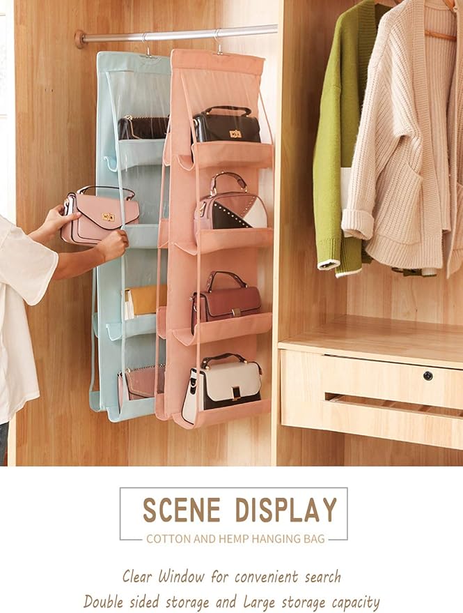 AARAINBOW 1 Pack Hanging Handbag Purse Organizer, Handbag Organizer