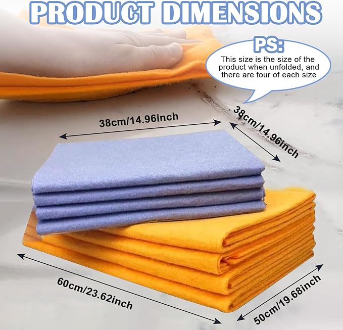 Ultra-Absorbent Miracle Cleaning Shammy, Super Absorbent Cleaning Cloth