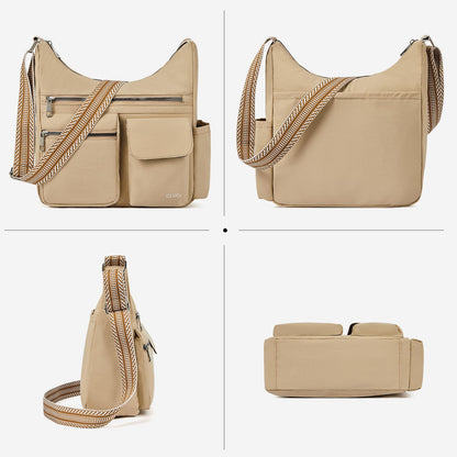 CLUCI Travel Purses for Women, Waterproof Nylon Crossbody Bags for Woman Trendy, Anti Theft Shoulder Handbags for Ladies