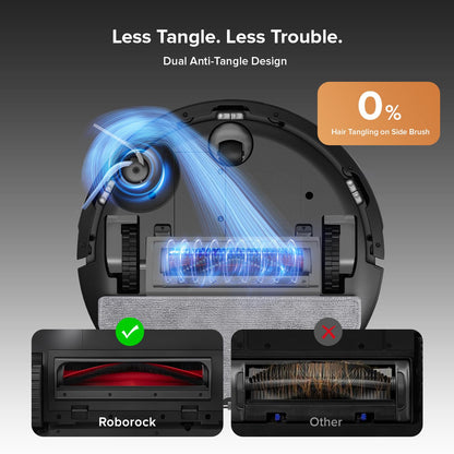 roborock Q7 L5 Robot Vacuum and Mop Combo, 8,000Pa Suction, Upgraded from Q5 Pro, Dual Anti-Tangle System, LiDAR Navigation, Multi-Level Mapping, Self-Charging Robotic Vacuum Cleaner, Black