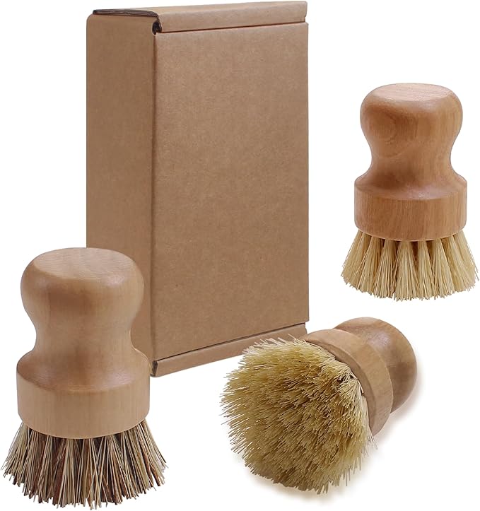 Wooden Dish Scrub Brush