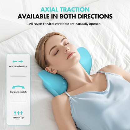 Smedz 2025 Rechargeable Portable Neck Massager Pillow3-in-1 Shiatsu Neck & Back Massager with Remote Control - Heat/Vibration/Deep Tissue Modes, Portable for Car/Office/Home, USB-C Rechargeable