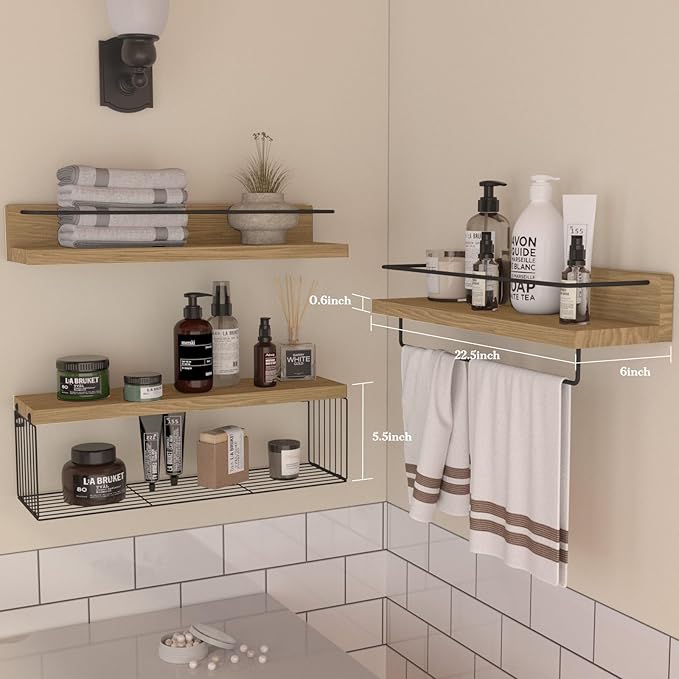 PopiShelves 22.5 inches Bathroom Shelves Over Toilet