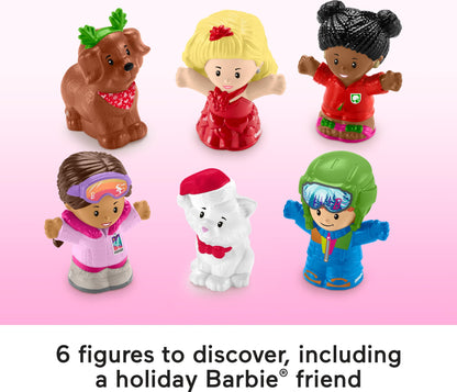 Fisher-Price Little People Barbie Toddler Toy 2025 Advent Calendar Playset, 24 Christmas Figures & Pieces for Pretend Play Kids Ages 18+ Months