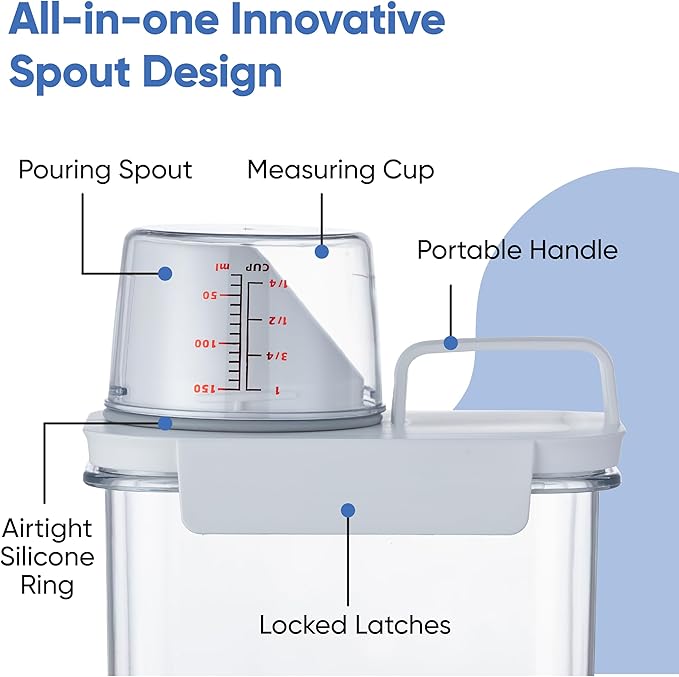 Chef's Path Airtight Food Storage Containers, & Measuring Cup Lid – Kitchen &