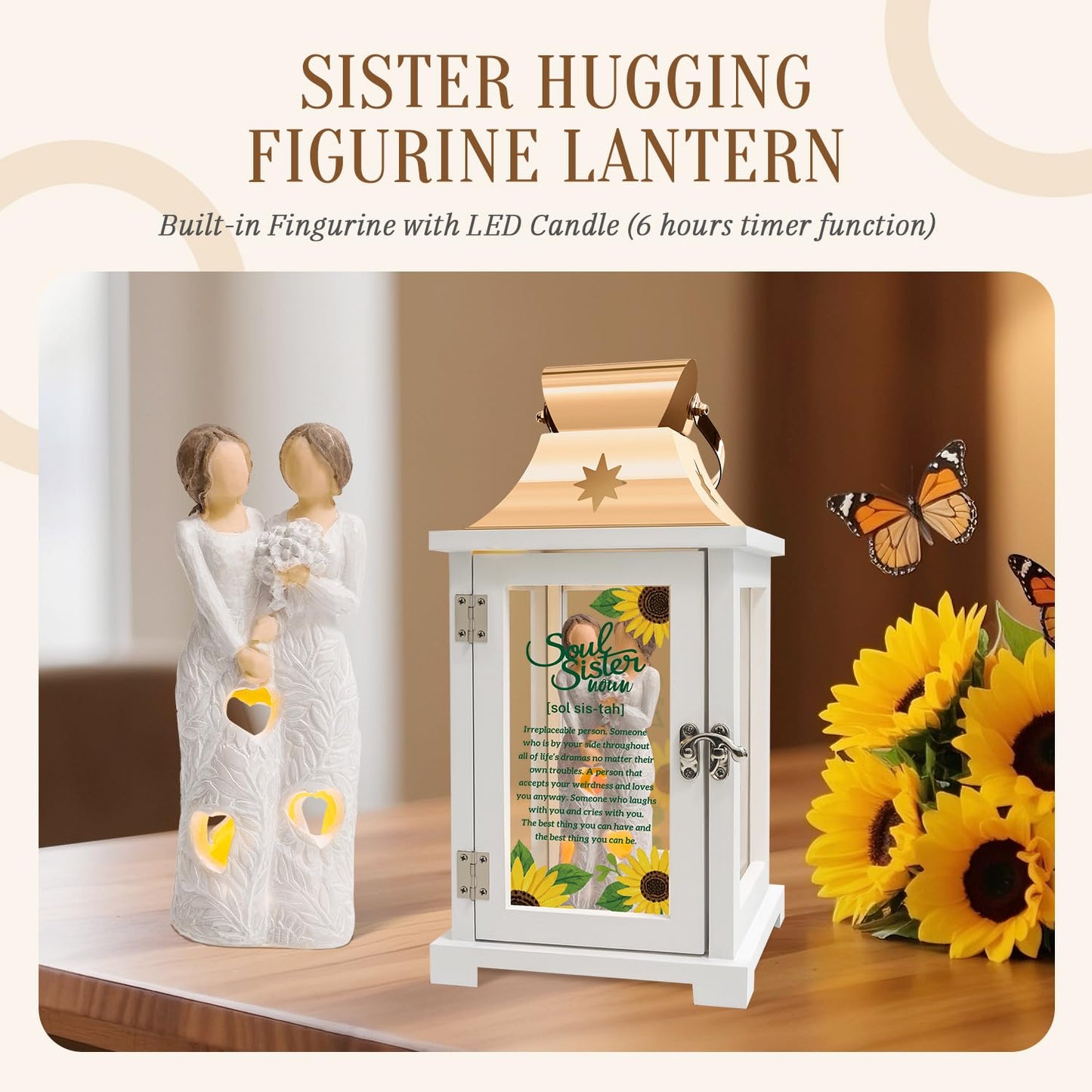 Best Friend Birthday Gifts for Women - Soul Sister Gifts, Friendship Gifts, Bestie Gifts for Women Sister Birthday Gifts, Sister Gifts from Sister