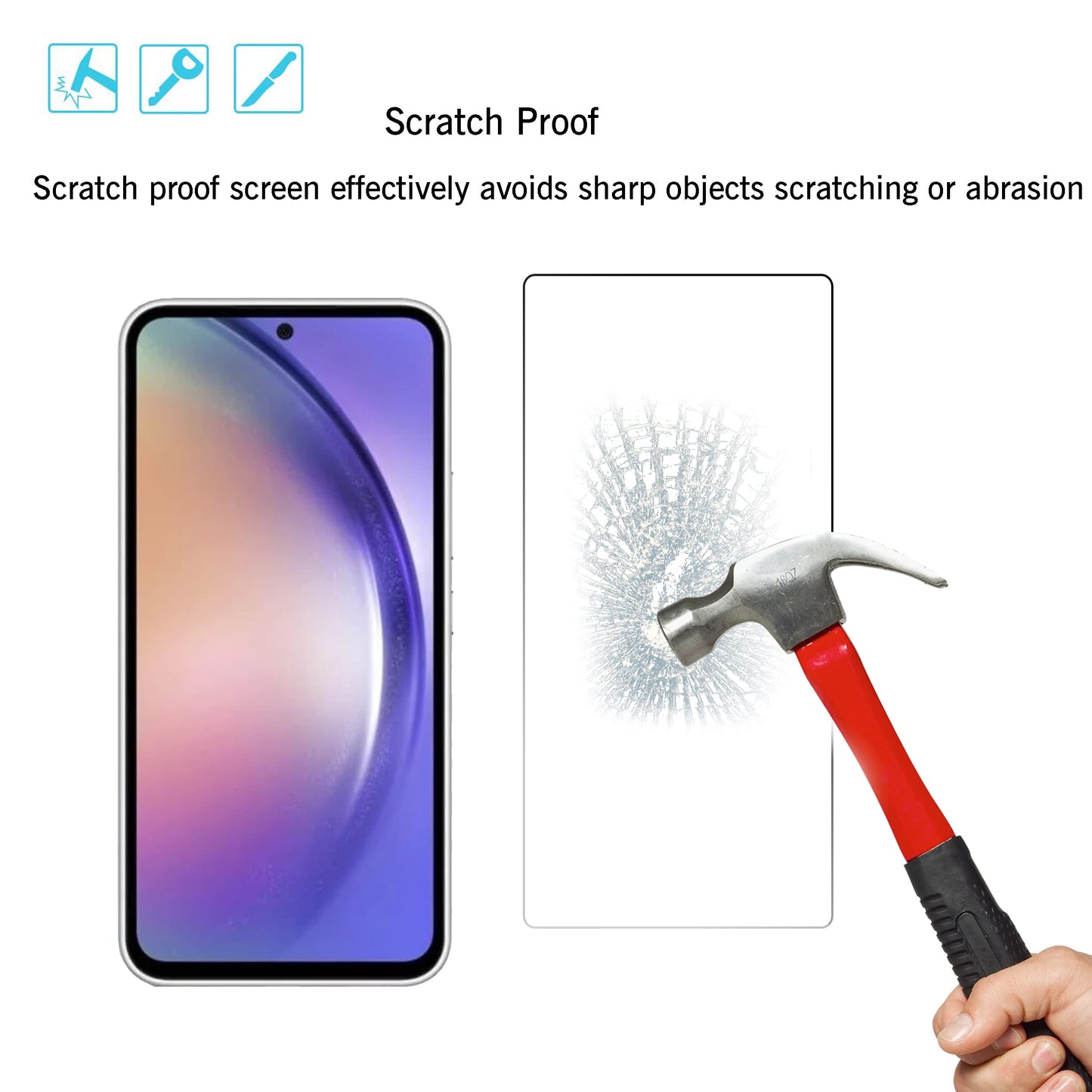 Ailun Screen Protector for Galaxy S22+/S22 Plus 5G 6.6 Inch Display 3Pack + 3Pack Camera Lens Tempered Glass Fingerprint Unlock 0.25mm Clear Anti-Scratch Case Friendly [Not For S22 Ultra]