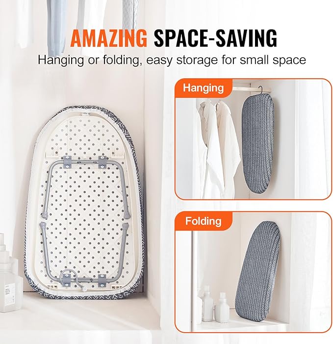 VEVOR Tabletop Ironing Board 23.4 x 14.4, Small Iron Board