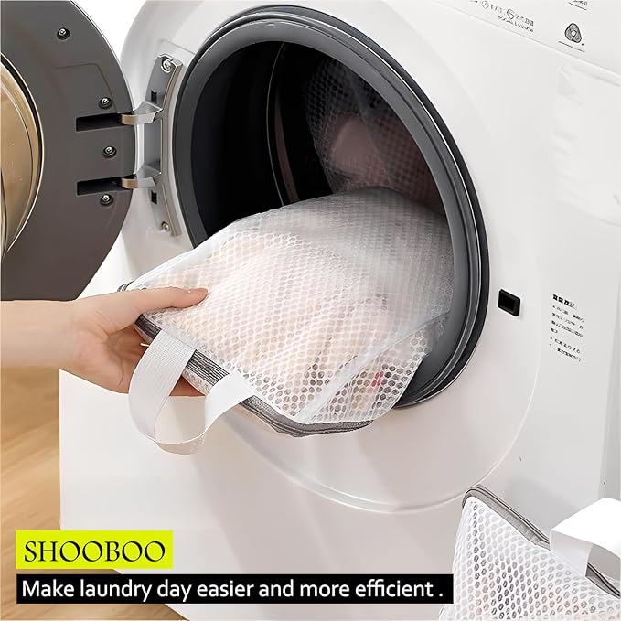 2-Pack Hanging Laundry Bag for Washing Machine, Large & XL Mesh Laundry Bags
