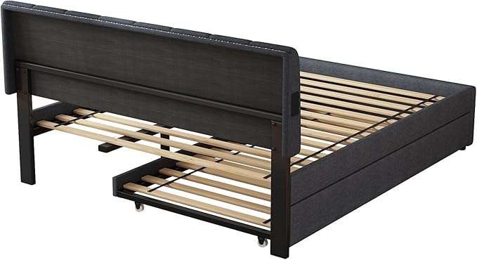 Queen Size Upholstered Platform Bed