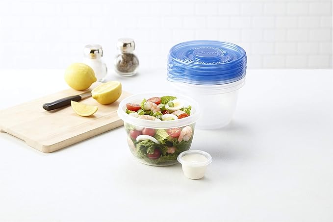 Gladware Lockware To Go Food Storage Containers | Glad Medium Size Round Food