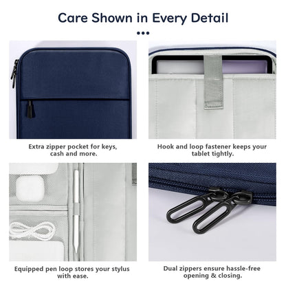 Dadanism 13 Inch Tablet Sleeve Padded Carrying Case for iPad Pro 13" M4 2024, iPad Air 13", iPad Pro 12.9", Samsung Galaxy Tab S10+ Plus/S9 FE+/S9+ Plus 12.4", reMarkable Paper Pro 11.8", Indigo