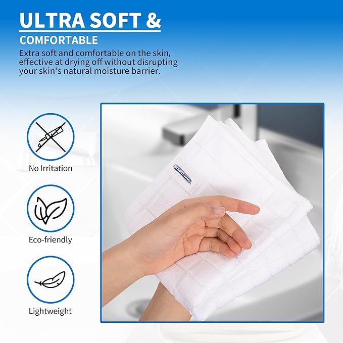 HOMERHYME Hand Towels for Bathroom, 24 Pack 25''*15'' Microfiber Bath Hand