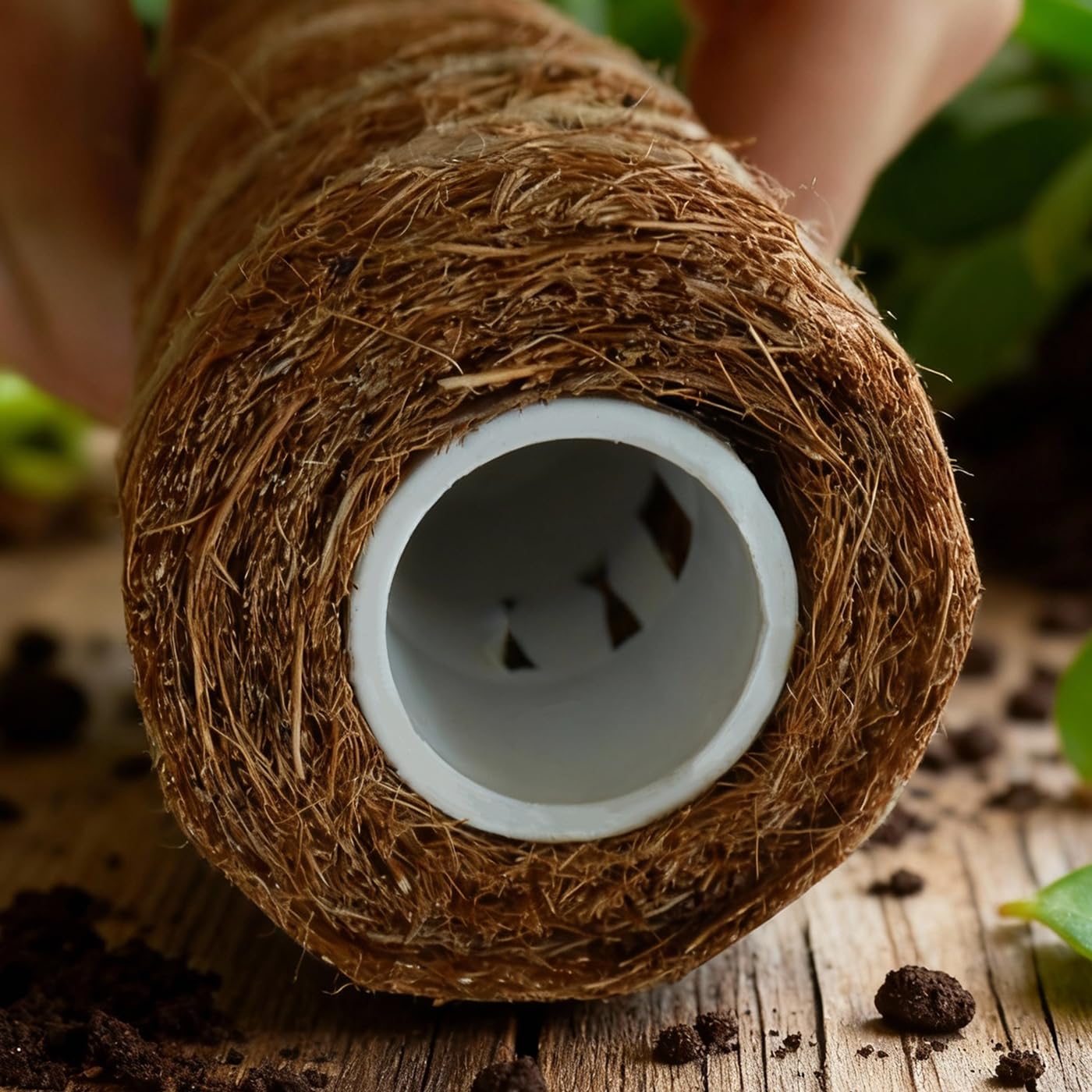 Moss Pole for Plants 4 Pack Natural Coco Coir Climbing Support Stakes with Plant Ties Indoor Monstera Plant Training Extension Poles 7.9inch Each Total 31.6 inch