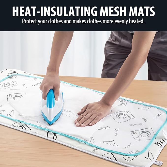 Seiritex Ironing Mat for Table Top, Portable Ironing Pad 39.4 x 18.9 inch Iron