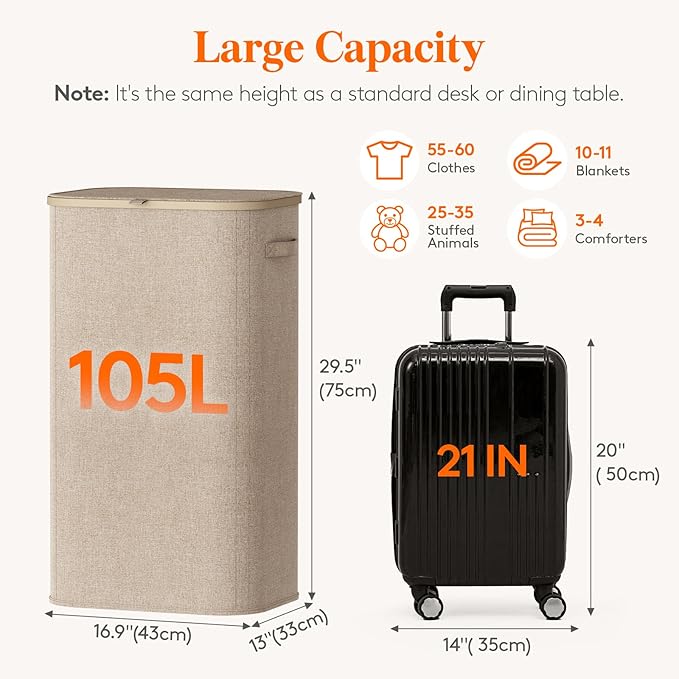 Lifewit 105L Large Laundry Basket