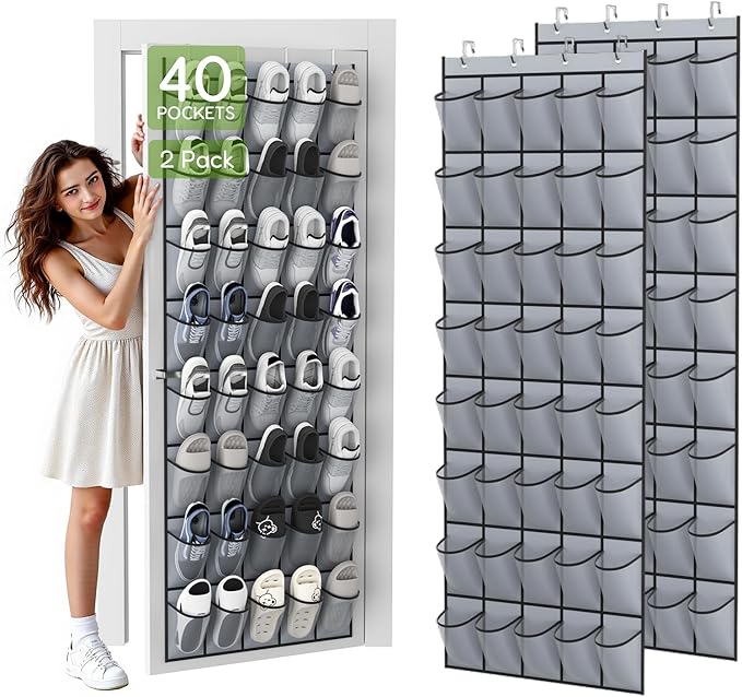 Unjumbly Over the Door Shoe Organizer