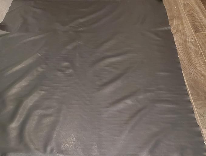 NAT Leathers | Black Thin Garment 0.6 mm Soft Faux Vegan Leather PU | 10 Yards