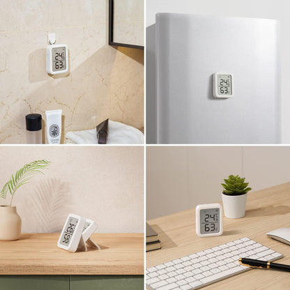 SwitchBot Smart Room Thermometer Hygrometer Sensor Plus, Wireless Digital Indoor Temperature Gauge Humidity Monitor with Dewpoint/VPD/Absolute Humidity Meter, for Home, Greenhouse, Basement and Pets