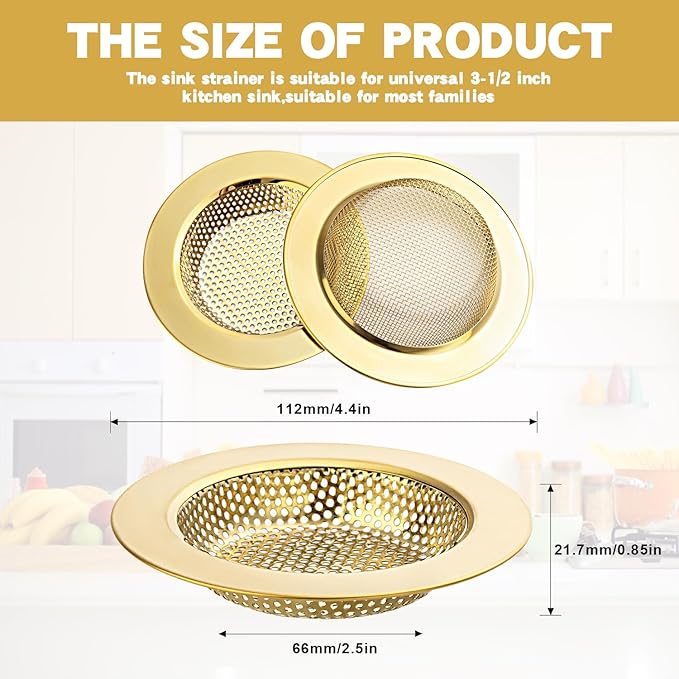 RQYEKDO Kitchen Sink Strainer Stainless Steel