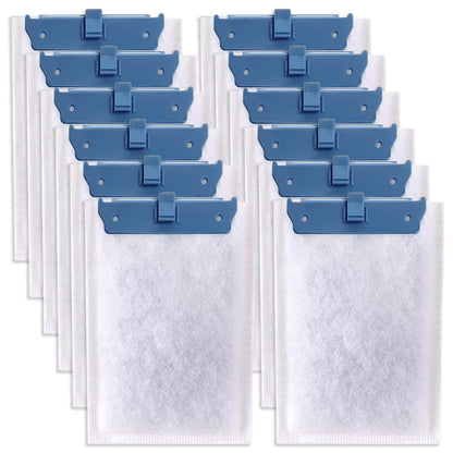 12 Pack Filter Cartridge Compatible with Whisper Bio-Bag Filters 10i/IQ10/PF10, Medium Replacement Filter Cartridges for Aquariums Compatible with ReptoFilte 20 gallons (90 GPH)