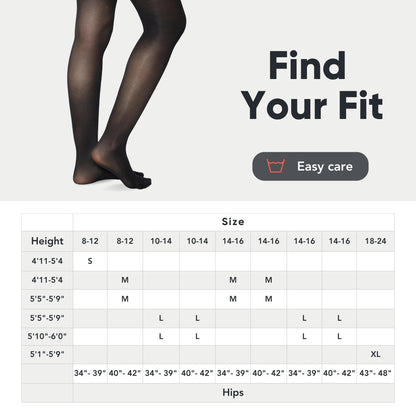 FM London 5-Pack Tights for Women - Comfortable Women's Tights with Stretch Fit Design - 40 Denier - Available in Black, Nude & Navy Colours - Soft and Durable Construction for All Occasions