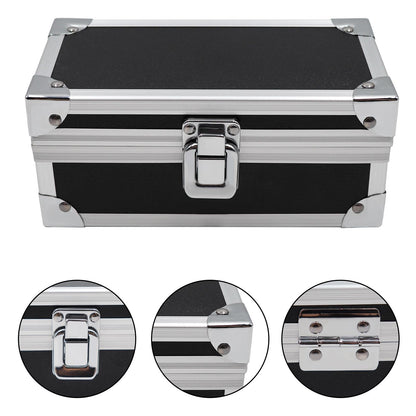 Lockable Cash Box, Aluminium Alloy Money Box for Cash, Money Holder, Cash Organizer, Single Row Currency Tray, Money Storage Box, Money Organizer for Cash