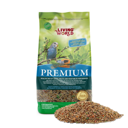 Living World Premium Mix For Budgies, 908 g (2 lb)