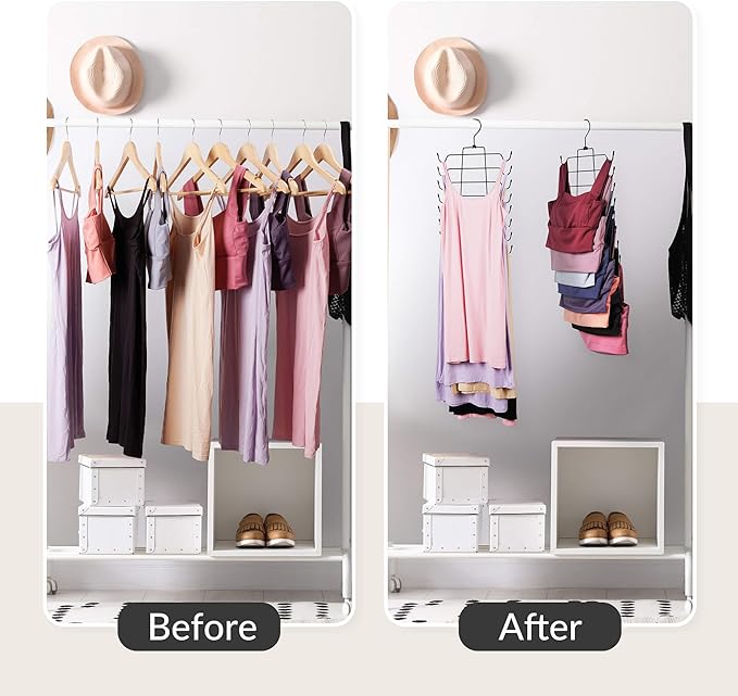 ZEDODIER Tank Top Hanger Space Saving, Bra Hangers