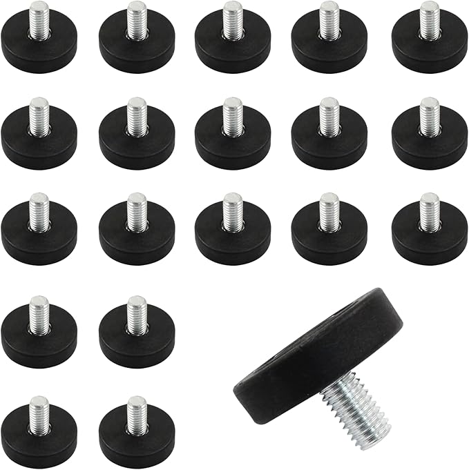 20Pcs 5/16" Thread Adjustable Furniture Levelers, M8 Stainless Steel Screw in
