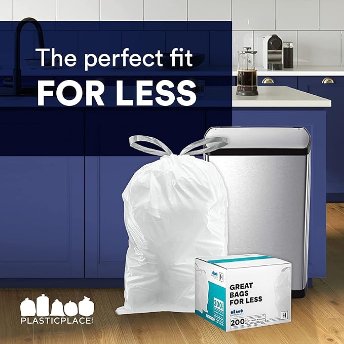 Plasticplace Custom Fit Trash Bags, Compatible