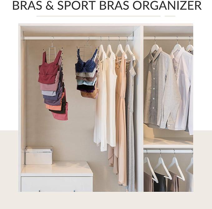 ZEDODIER 3 Pack Tank Top Hanger Space Saving, Bra Hangers