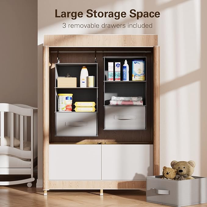 Pipishell 6-Shelf Hanging Closet Organizer