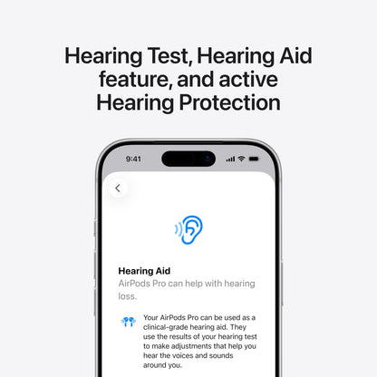 Apple AirPods Pro 3 Wireless Earbuds, Active Noise Cancellation, Live Translation, Heart Rate Sensing, Hearing Aid Feature, Bluetooth Headphones, Spatial Audio, High-Fidelity Sound, USB-C Charging