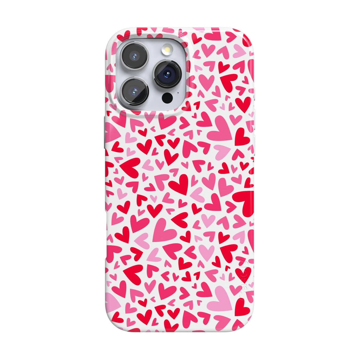 Casely iPhone 16 Pro Case | Be Mine | Tiny Hearts | Compatible with MagSafe | Classic Ultra Slim Design