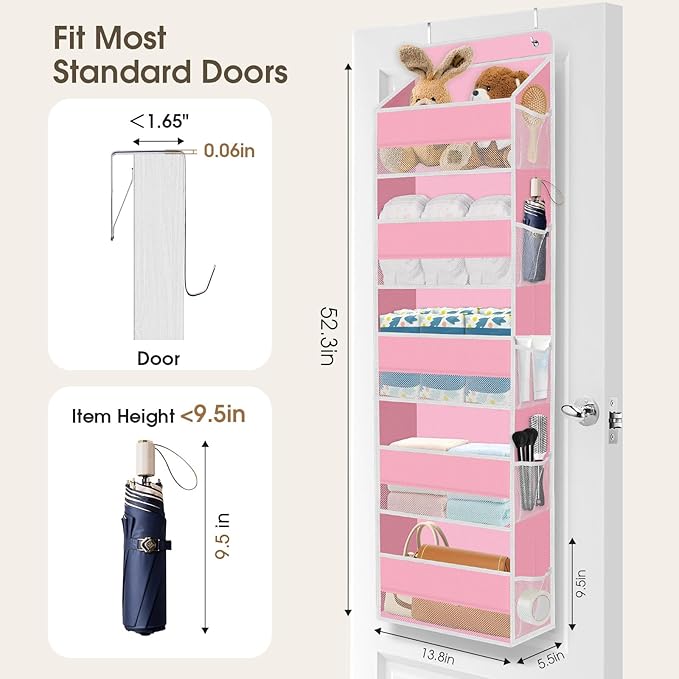 5-Tier Over The Door Organizer Hanging Storage Organizers