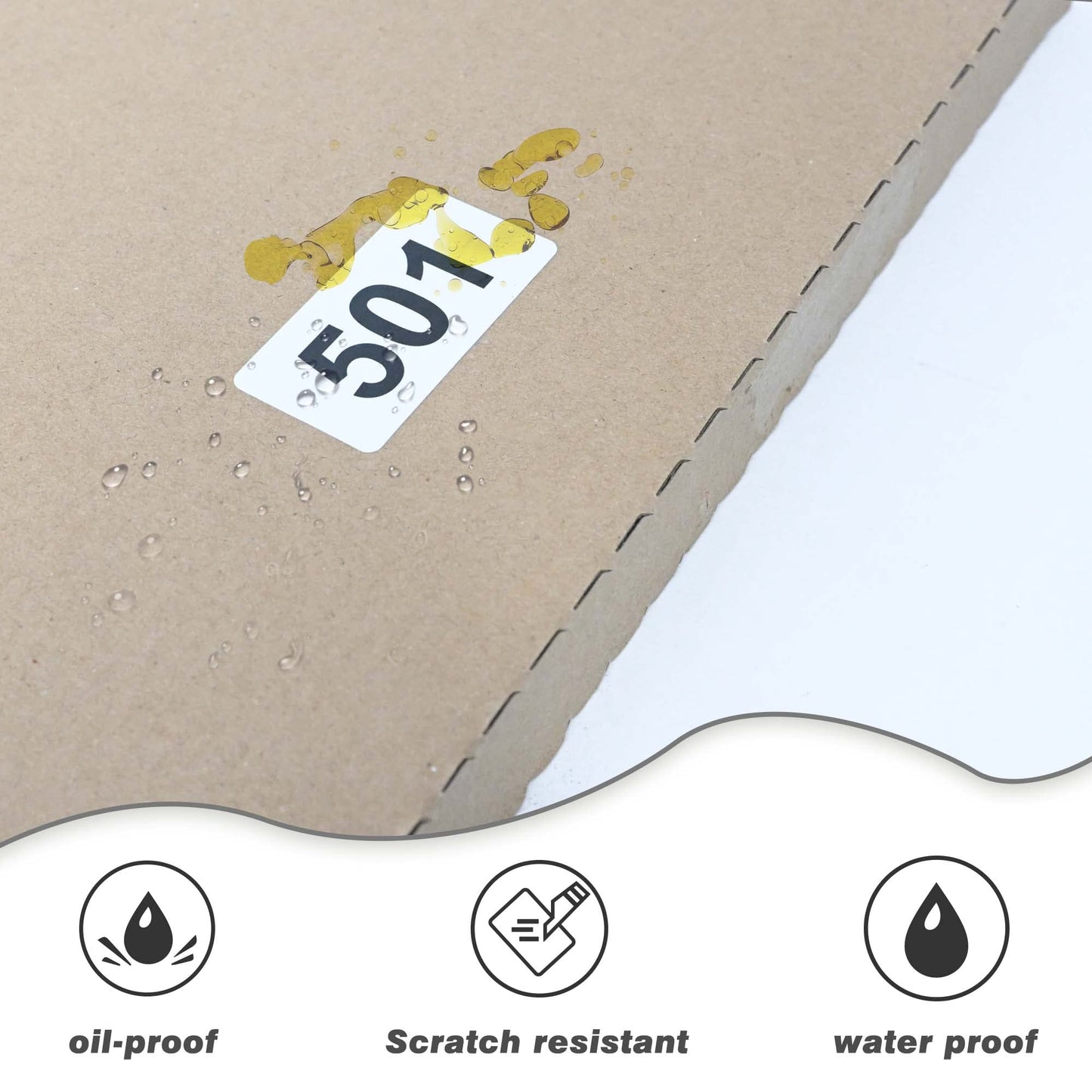 DGBDPACK Consecutively Numbered Labels, 2 x 1 Inch Self-Adhesive Vinyl Inventory Numbered Sticker (501-1000)