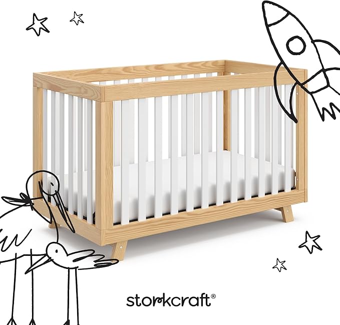 Storkcraft Beckett 3-in-1 Convertible Crib – GREENGUARD Gold Certified