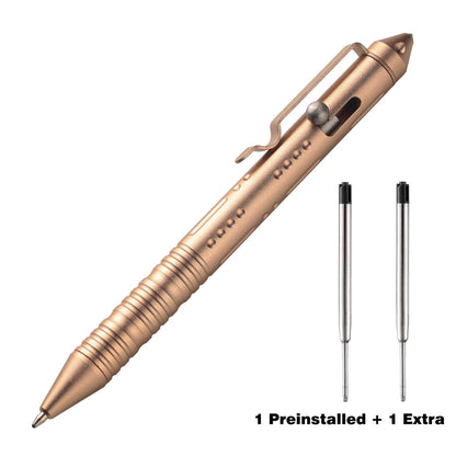 SMOOTHERPRO Bolt Action Pen with Tungsten Side 3 Colors for EDC Pocket Color Rose Gold(TP158)