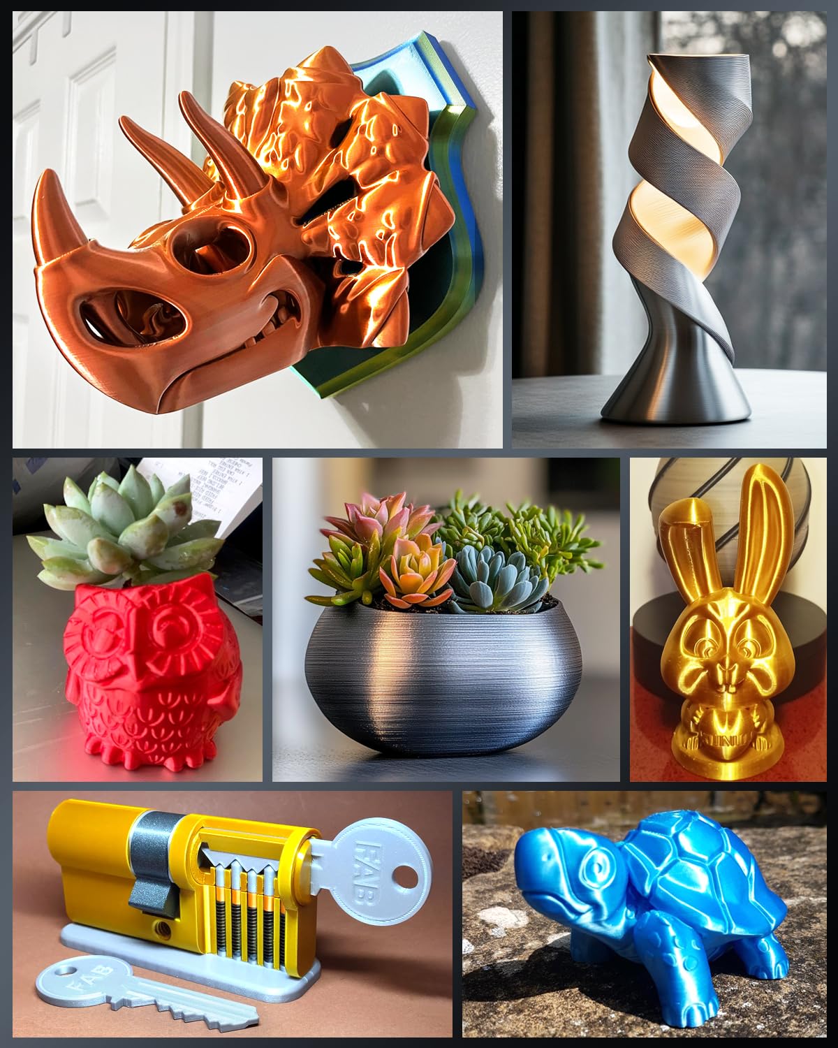 SUNLU Silk PLA+ Filament, Shiny Metallic Silk 3D Filament 1.75mm, High Strength PLA Plus 3D Printer Filament, 1KG Spool, Light Gold