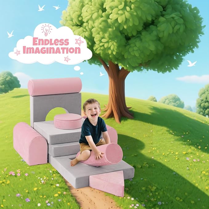 Modular Kids Play Sofa Multifunctional Kids Sofa Convertible Foam Floor Mat